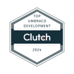 clutch top umbraco development 2024 award badge