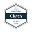 clutch top web developers Illinois 2024 award badge