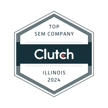 Clutch Top SEM Company Illinois 2024 Award Badge