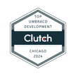 clutch top umbraco development chicago 2024 award badge