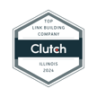 Clutch Top Link Building Company Illinois 2024 Award Badge