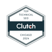 Clutch Top Technical SEO Chicago 2024 Award Badge