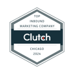 Clutch Top Inbound Marketing Company Chicago 2024 Award Badge