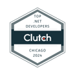 clutch top .net developers chicago 2024 award badge